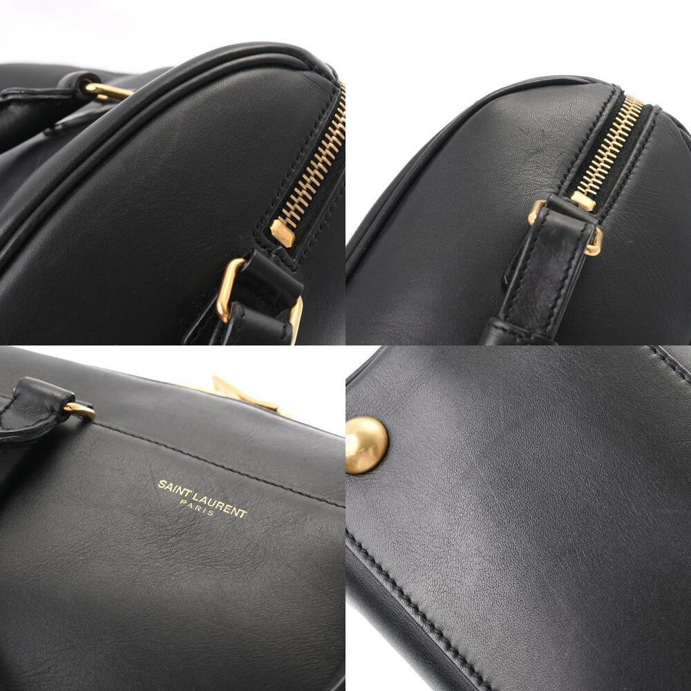 SAINT LAURENT Duffle Bag Black Leather - Picture 10 of 11